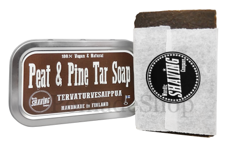 Nordic Shaving Body Soap Peat & Pine Tar