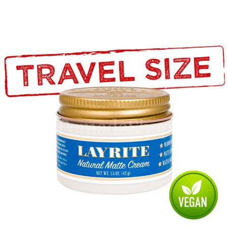 Layrite NATURAL MATTE CREAM Pomade TRAVEL SIZE