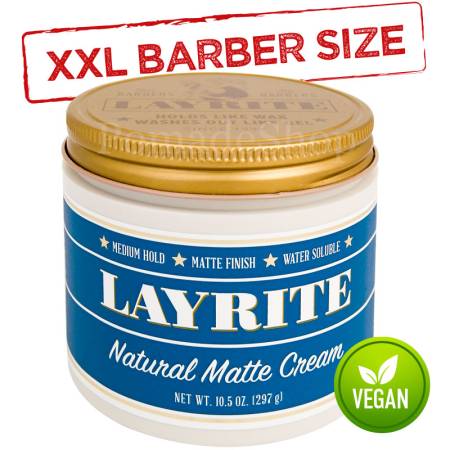 Layrite NATURAL MATTE Cream BARBERSIZE