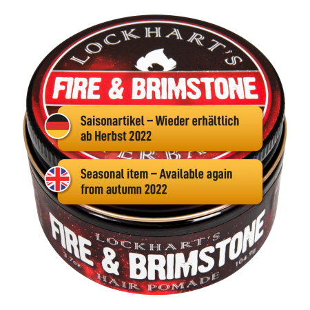 Lockhart´s FIRE & BRIMSTONE waterbased Pomade